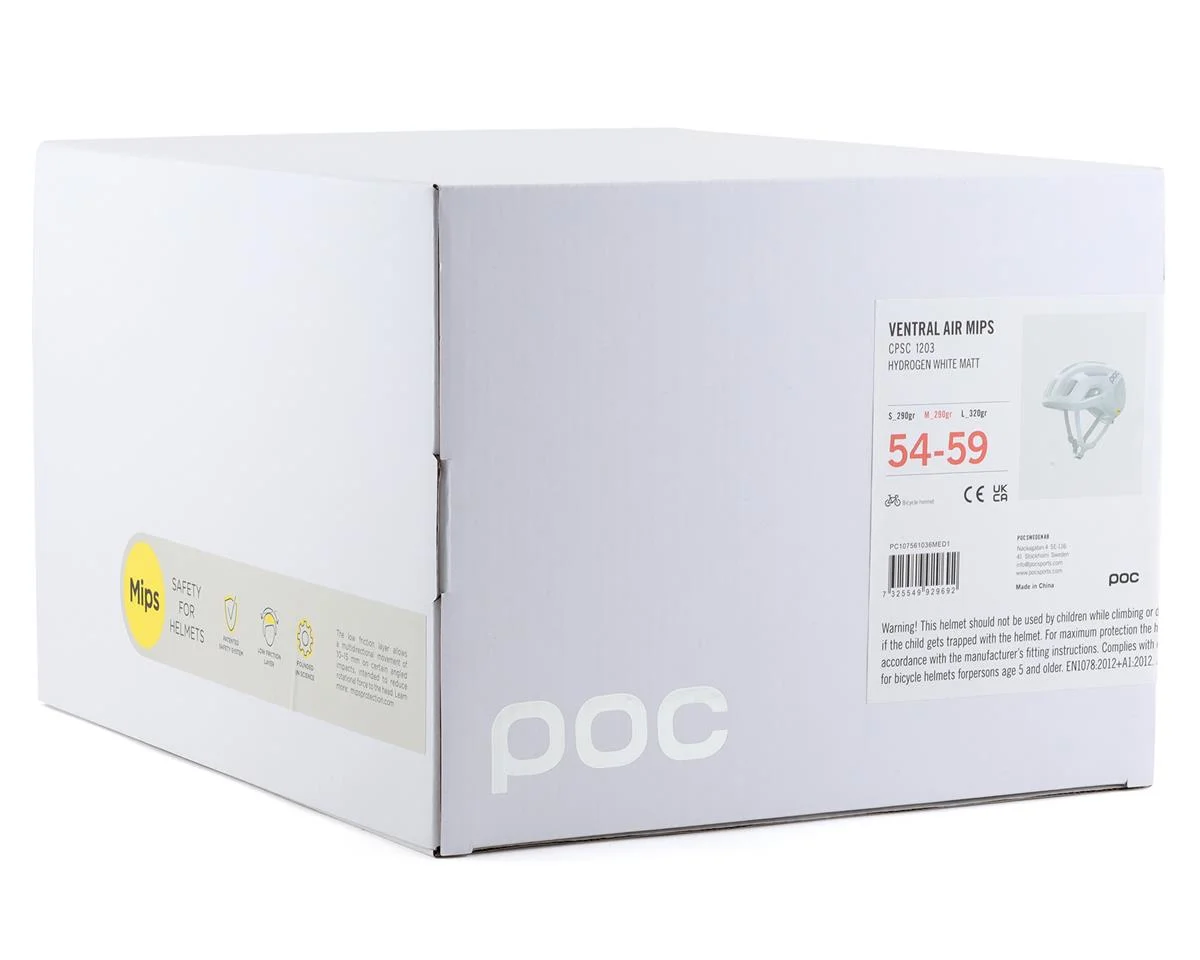 POC Ventral Air MIPS Helmet (Hydrogen White Matt) (M) - view 4